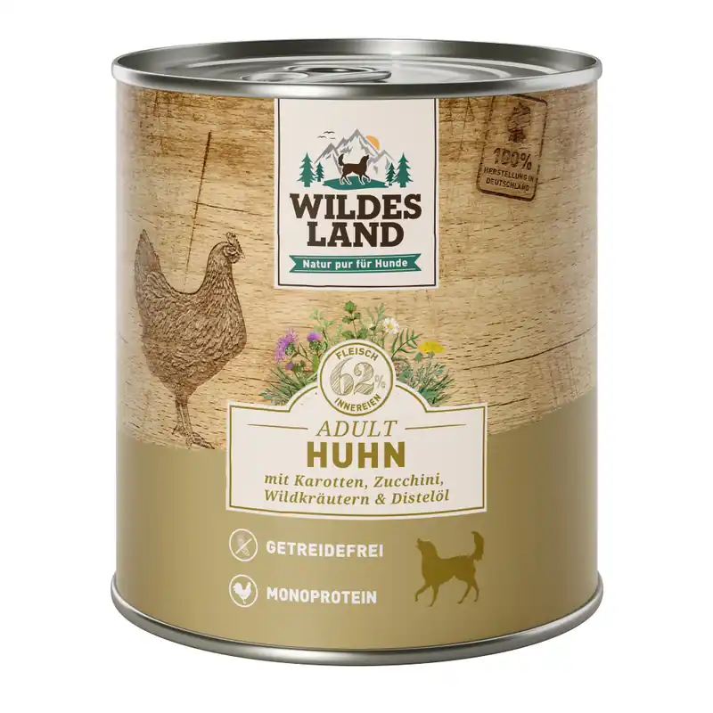 WILDES LAND Huhn mit Karotte & Zucchini 800 g Versand Am Gleichen Tag